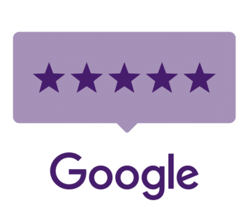 google f star review icon in purple