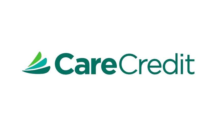 CareCredit logo, a healthcare financing option offering flexible payment plans for dental treatment.